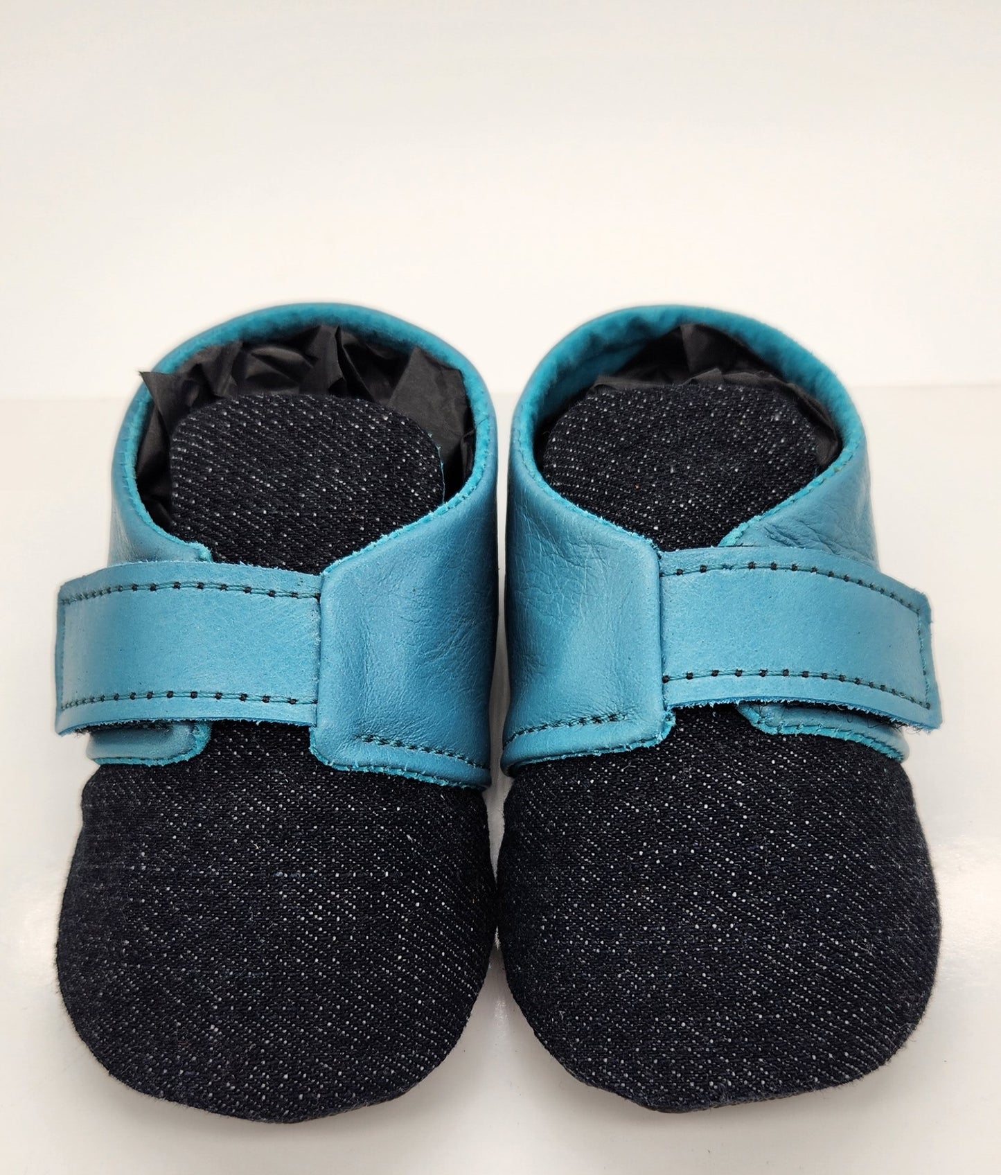 Jeans & Cuir turquoise - Grandeur 5 US